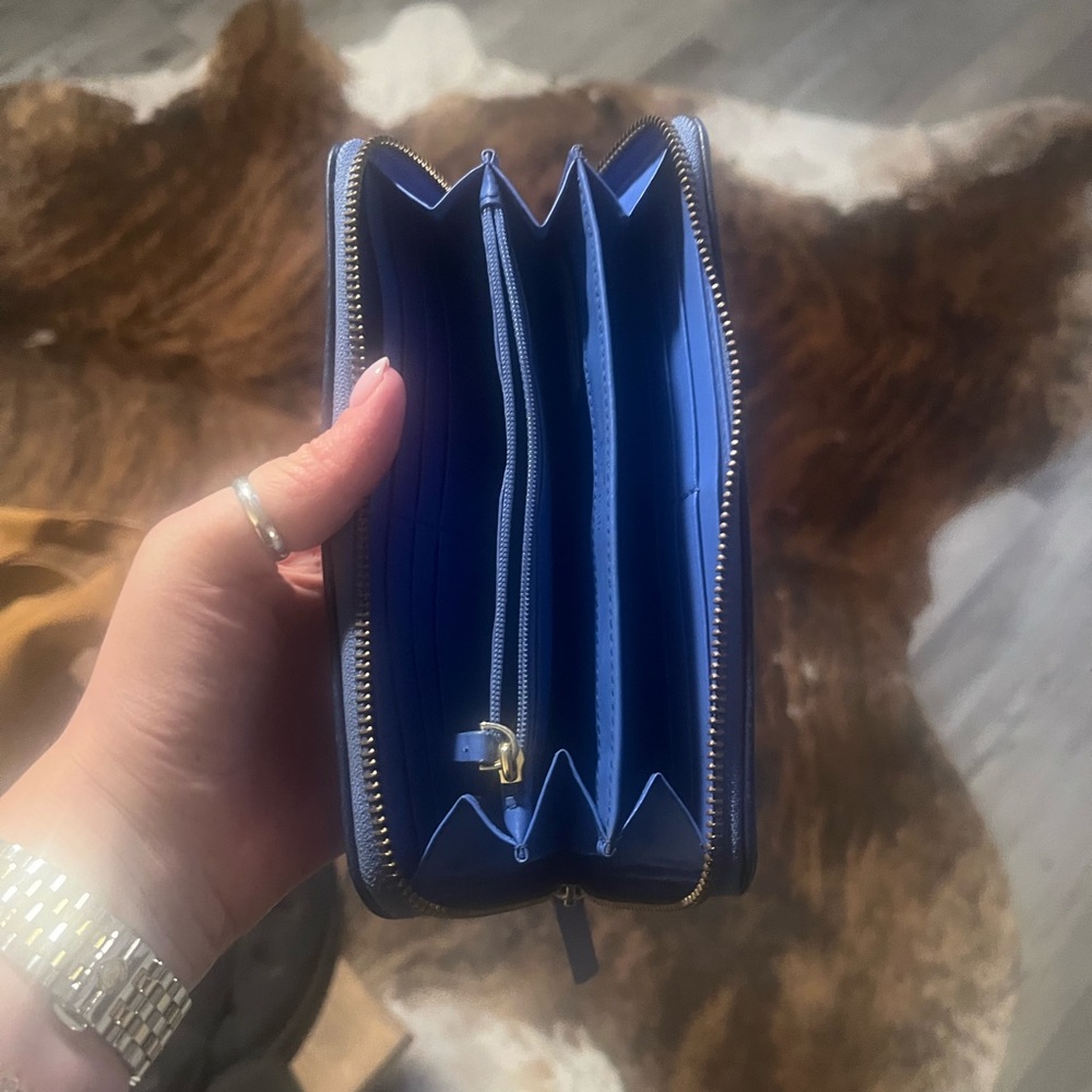Kate Spade Blue Leather Wallet - Picture 2 of 4